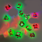 Verlichte kerstmuurstickers – productafbeelding