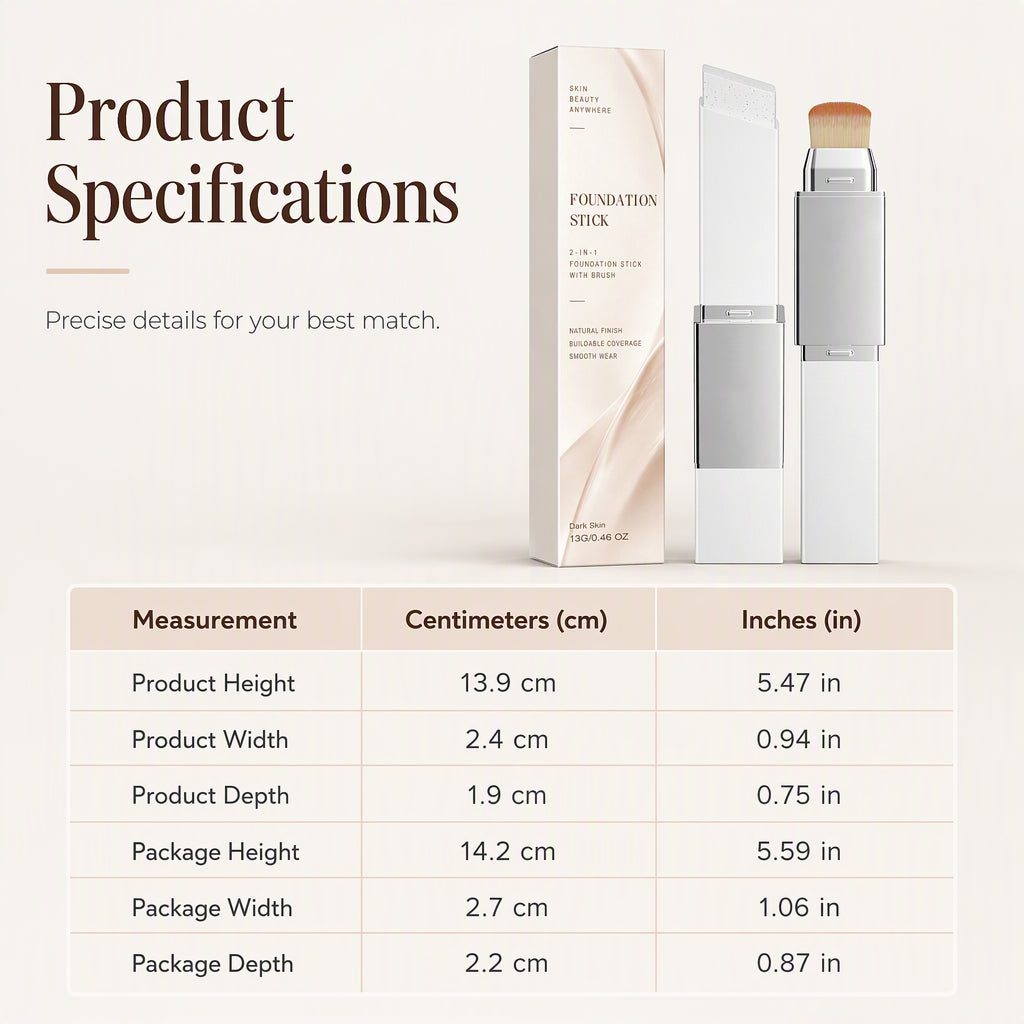 Foundationstick met blendingapplicator – productafbeelding