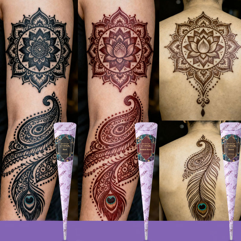 Henna-set voor tijdelijke lichaamsdecoratie – productafbeelding