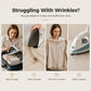 Handstomer en strijkijzer voor kleding – productafbeelding