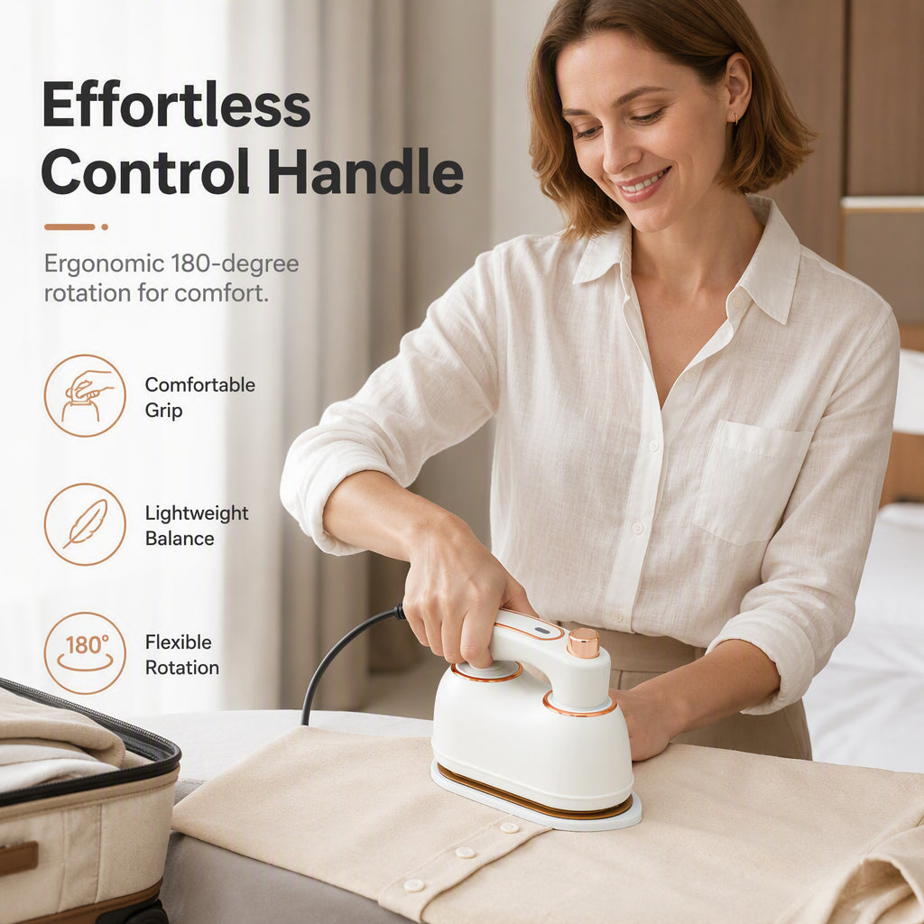 Handstomer en strijkijzer voor kleding – productafbeelding