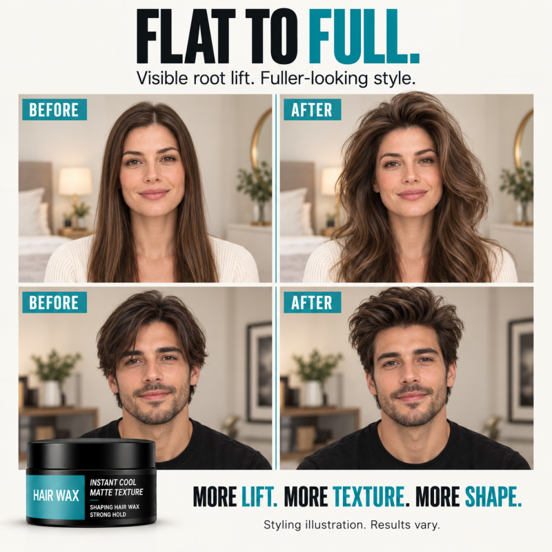 Matte haarwax of stylingklei – productafbeelding