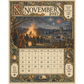 Geïllustreerde wandkalender 2027 – productafbeelding