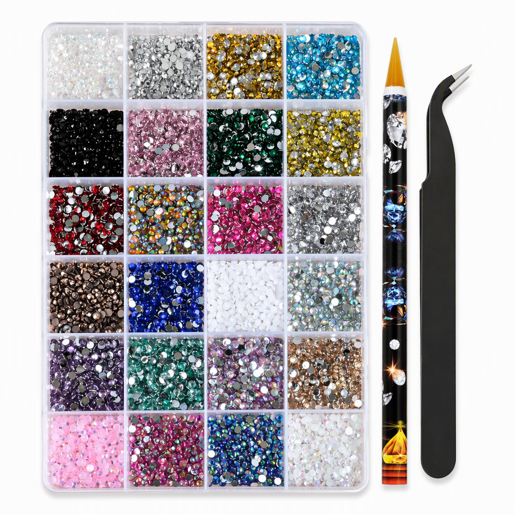 Strass-steentjesset voor nagelkunst – productafbeelding