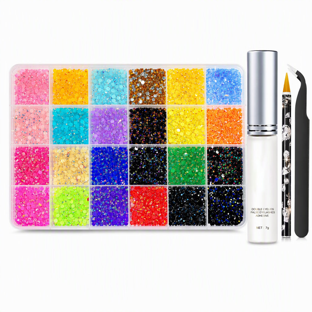 Strass-steentjesset voor nagelkunst – productafbeelding