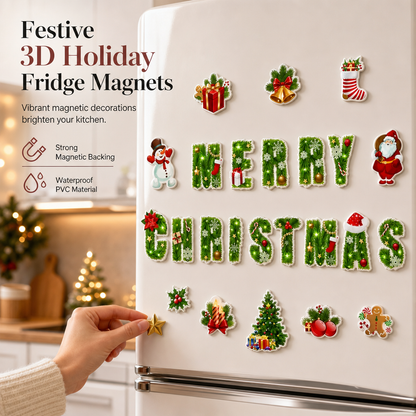 🎄 Kerstmagneten met cartoonfiguren
