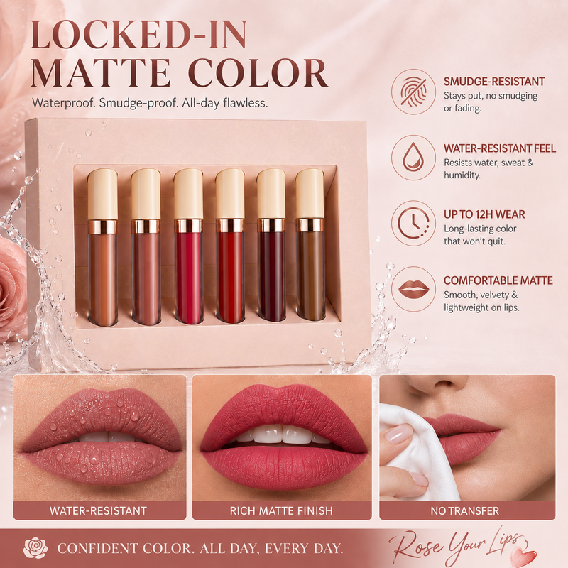 Vloeibare lipstick met matte finish – productafbeelding