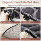 Zachte bankhoes met decoratieve zoom – productafbeelding