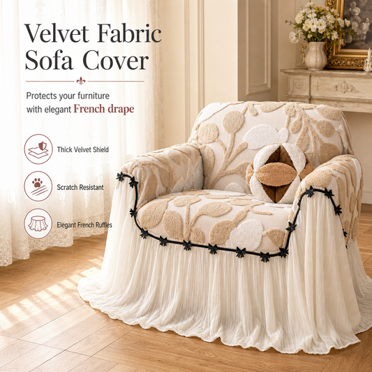 Zachte bankhoes met decoratieve zoom – productafbeelding