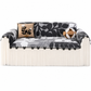 Zachte bankhoes met decoratieve zoom – productafbeelding