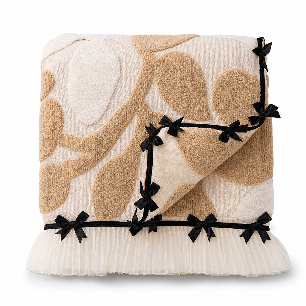 Zachte bankhoes met decoratieve zoom – productafbeelding