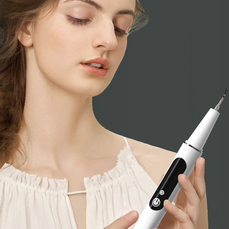 Oplaadbaar tandreinigingsapparaat met ledlicht – productafbeelding