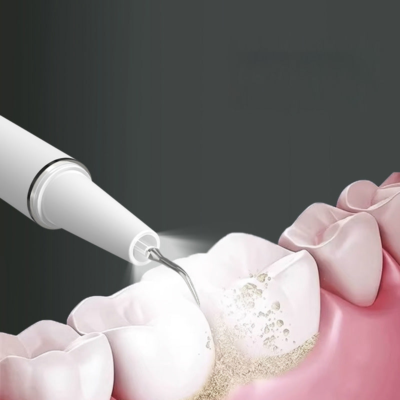 Oplaadbaar tandreinigingsapparaat met ledlicht – productafbeelding