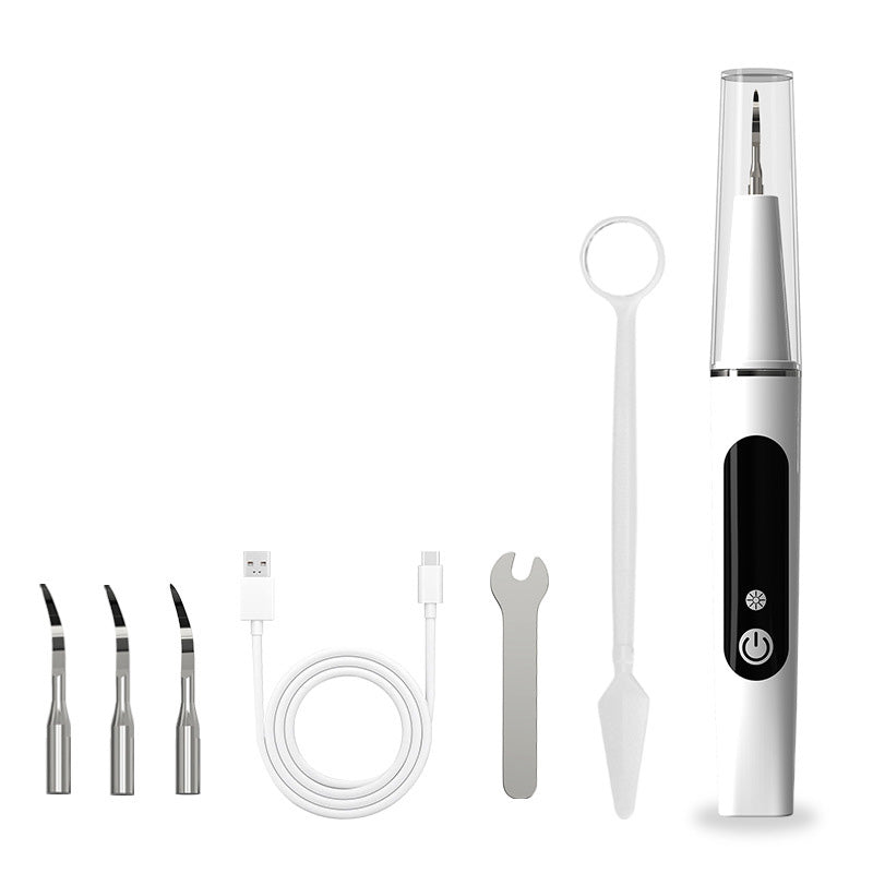 Oplaadbaar tandreinigingsapparaat met ledlicht – productafbeelding