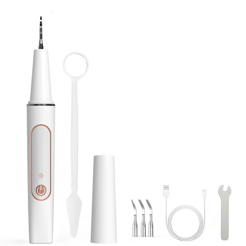 Oplaadbaar tandreinigingsapparaat met ledlicht – productafbeelding