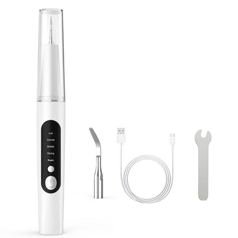 Oplaadbaar tandreinigingsapparaat met ledlicht – productafbeelding