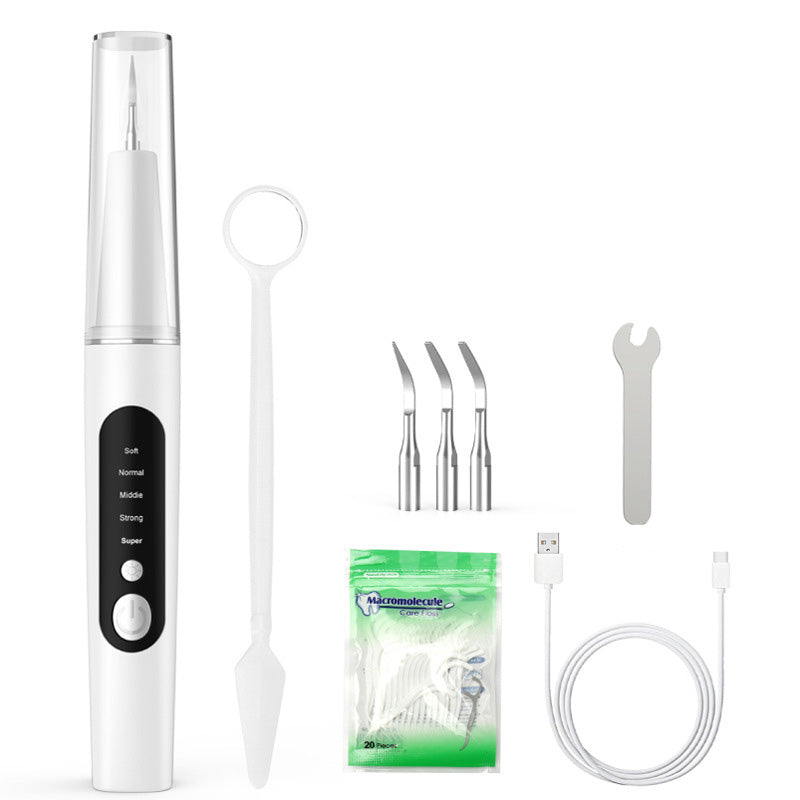 Oplaadbaar tandreinigingsapparaat met ledlicht – productafbeelding
