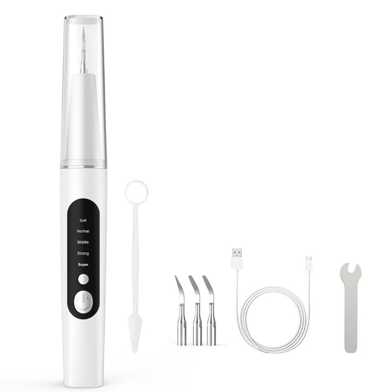 Oplaadbaar tandreinigingsapparaat met ledlicht – productafbeelding