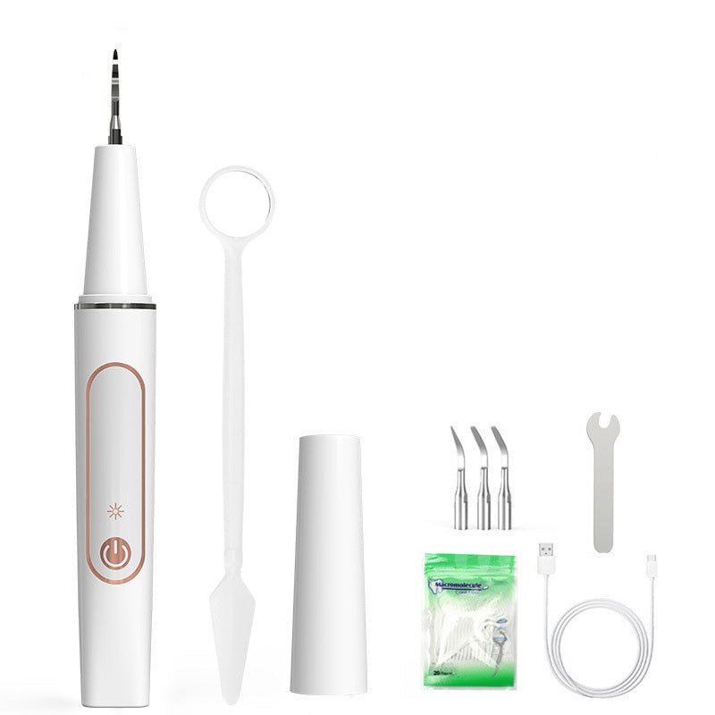 Oplaadbaar tandreinigingsapparaat met ledlicht – productafbeelding