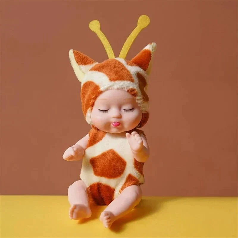 Mini-Babypoppenset met Dierenoutfits – productafbeelding