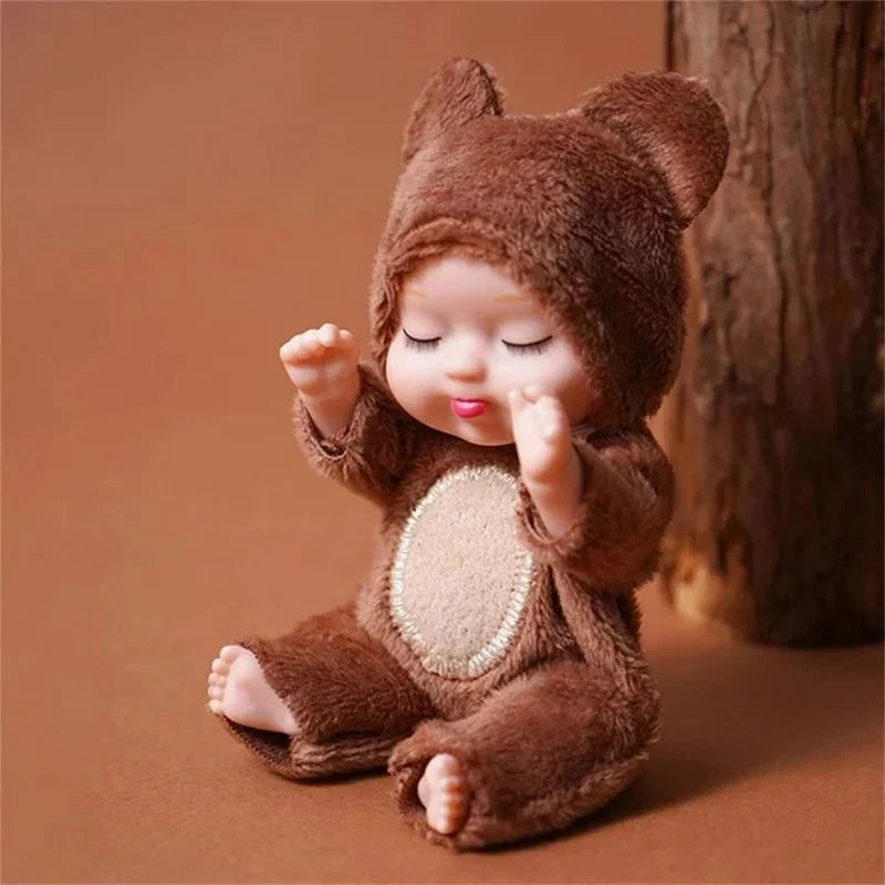 Mini-Babypoppenset met Dierenoutfits – productafbeelding