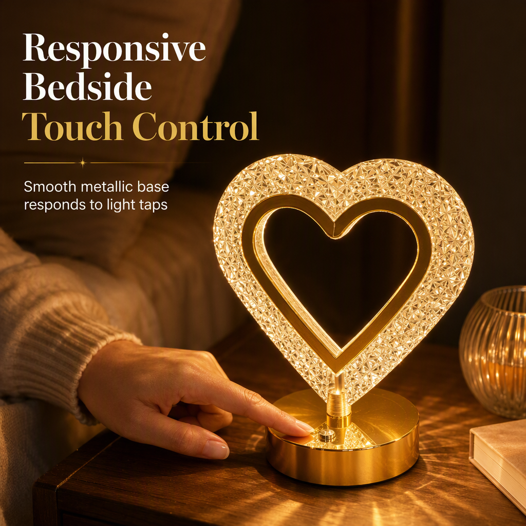 Oplaadbare Kristallook Tafellamp – productafbeelding