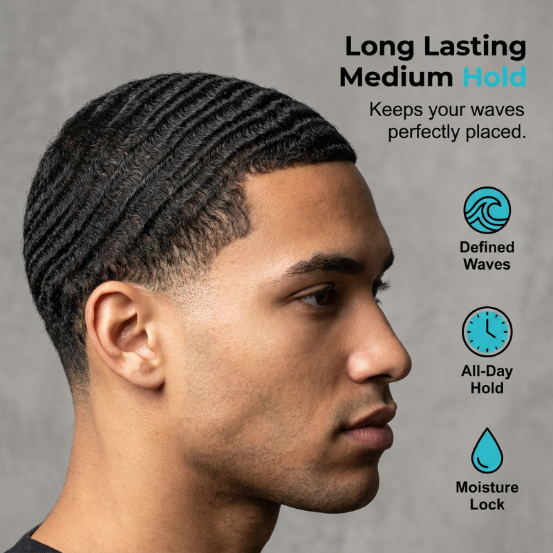 Waterbasis Pomade voor Waves – productafbeelding