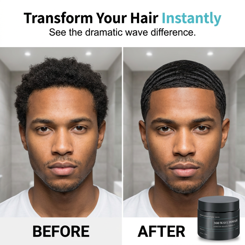 Waterbasis Pomade voor Waves – productafbeelding