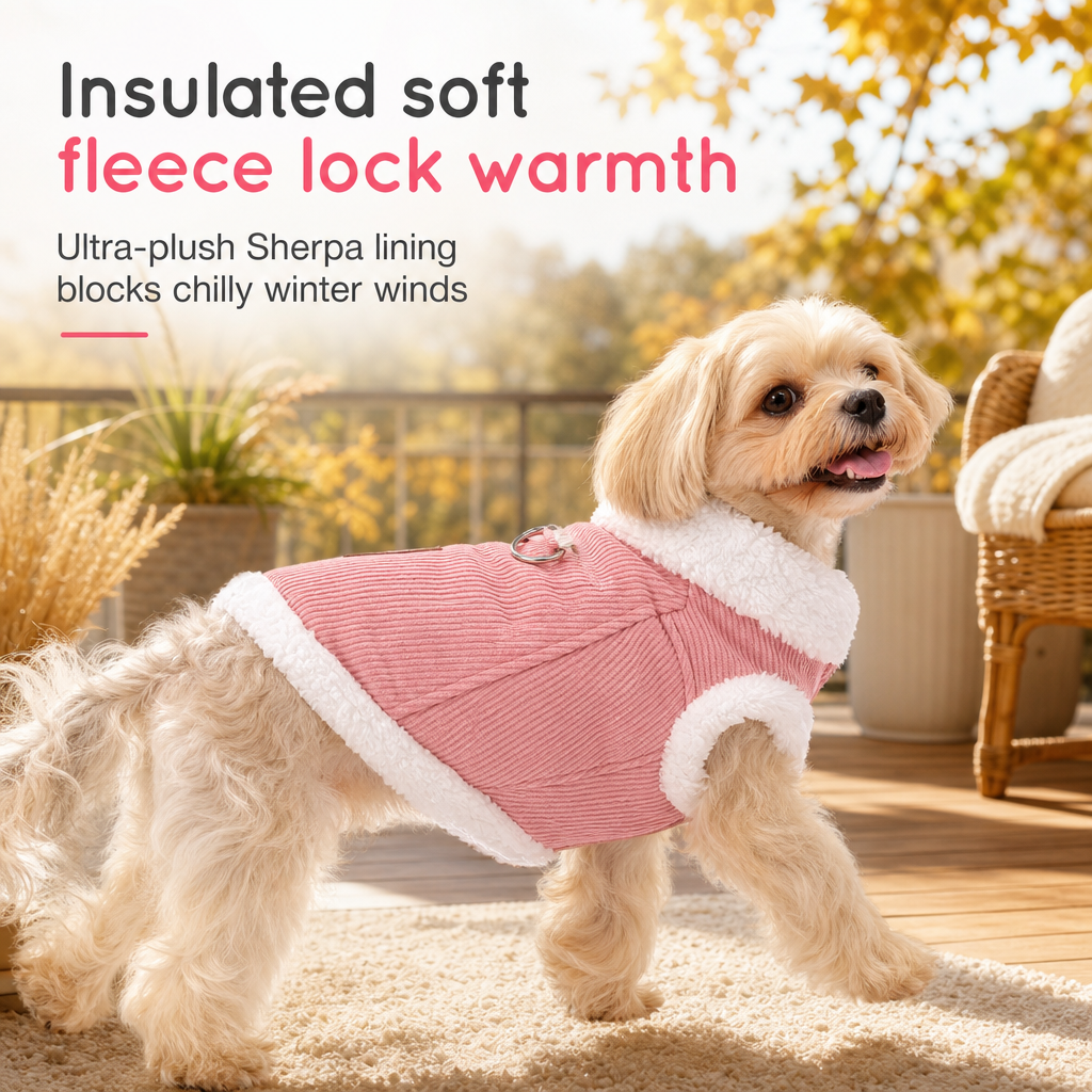 Gevoerde Fleece Huisdiervest – productafbeelding