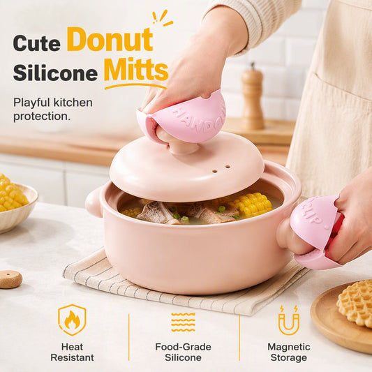Siliconen Knijphandschoenen in Donutvorm – productafbeelding