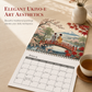 Hangkalender met Japanse Kunst – productafbeelding