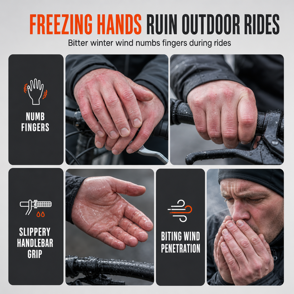 Gevoerde Fietshandschoenen voor de Winter – productafbeelding