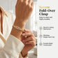 Goudkleurige Schakelarmband met Zirkonia – productafbeelding