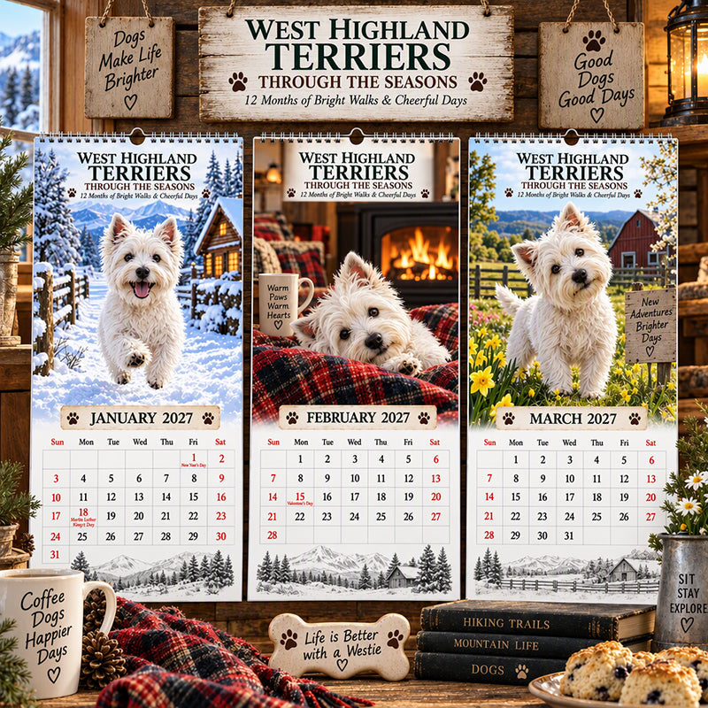 West Highland Terrier Wandkalender – productafbeelding
