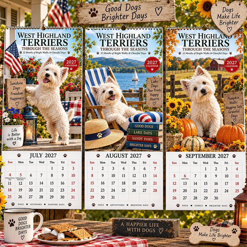 West Highland Terrier Wandkalender – productafbeelding