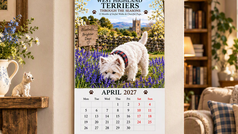 West Highland Terrier Wandkalender – productafbeelding