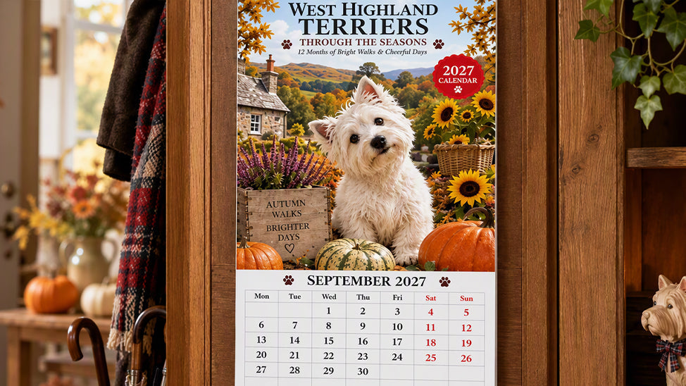 West Highland Terrier Wandkalender – productafbeelding