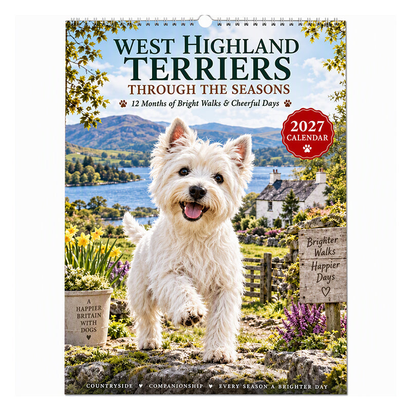 West Highland Terrier Wandkalender – productafbeelding