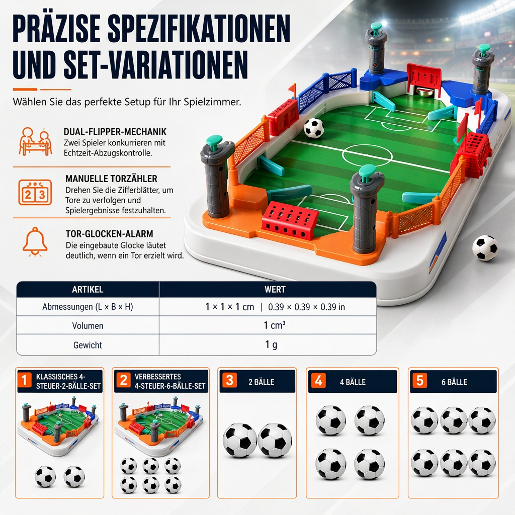 Tafelvoetbalspel voor Twee Spelers – productafbeelding