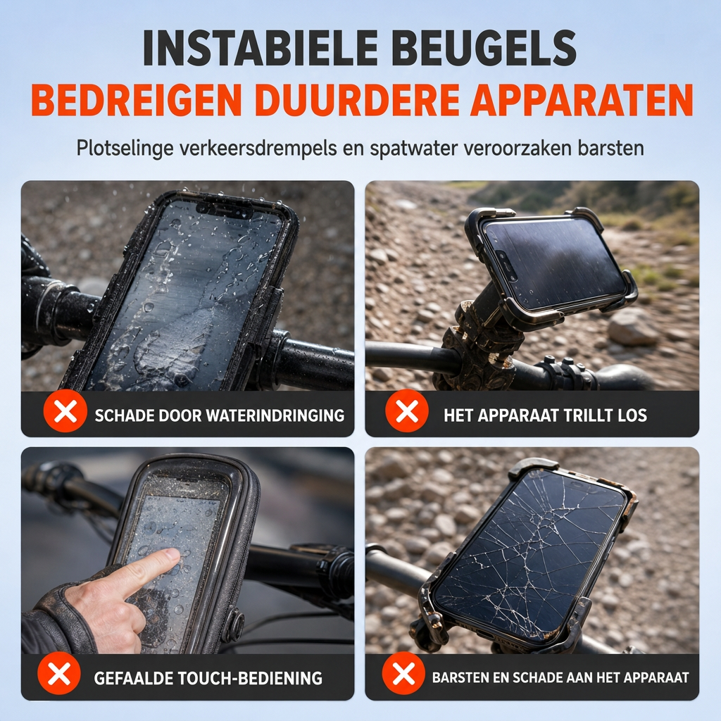 Weerbestendige Telefoonhouder voor Fiets en Motor – productafbeelding