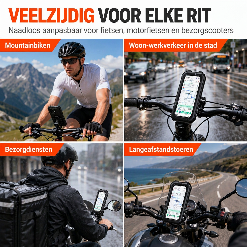 Weerbestendige Telefoonhouder voor Fiets en Motor – productafbeelding