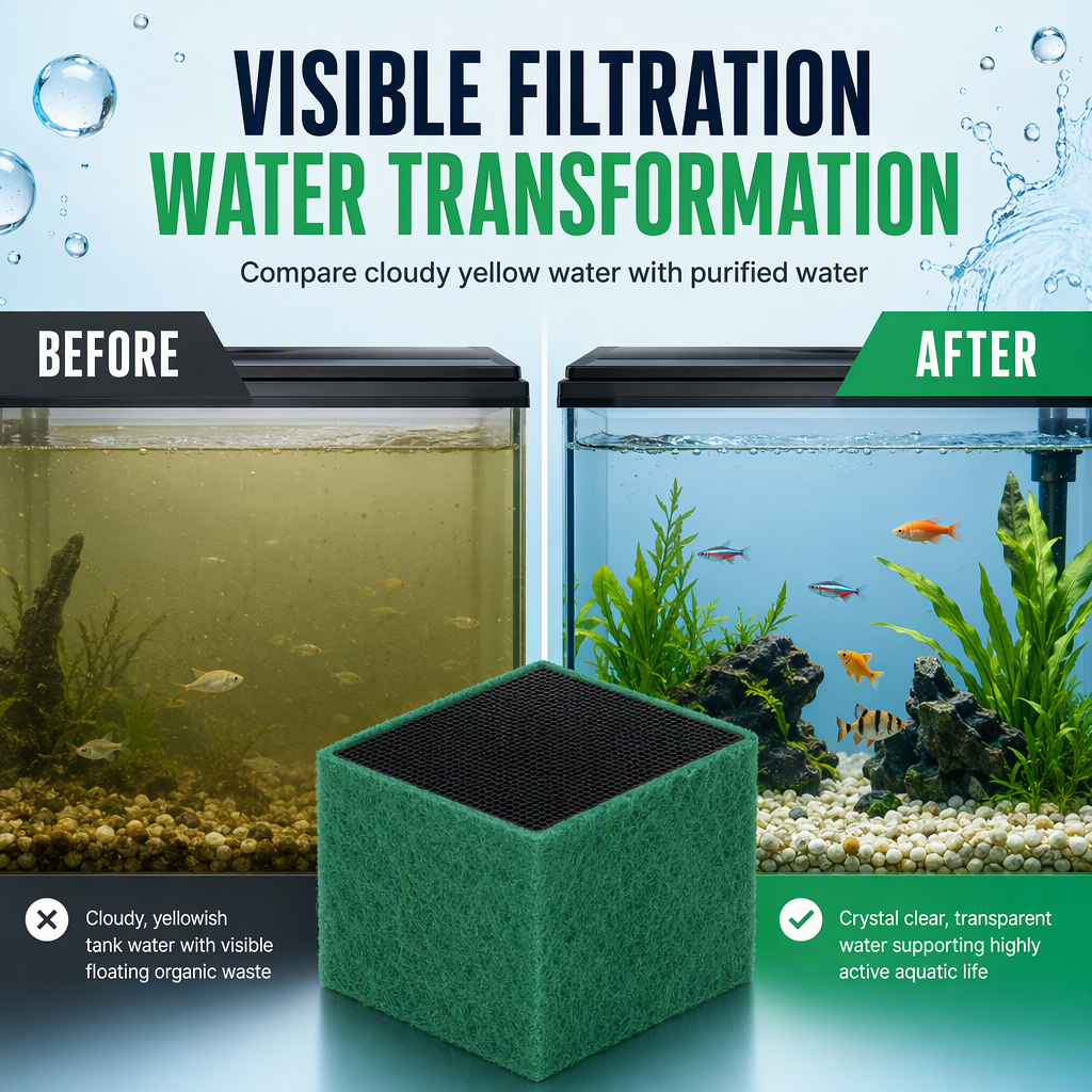 Actieve-Koolfilterblok voor Aquariums – productafbeelding