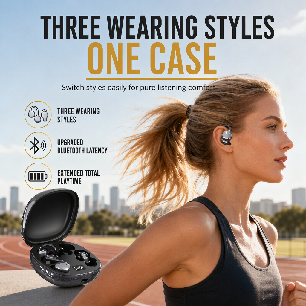 3-in-1 Bluetooth-Oordopjes – productafbeelding