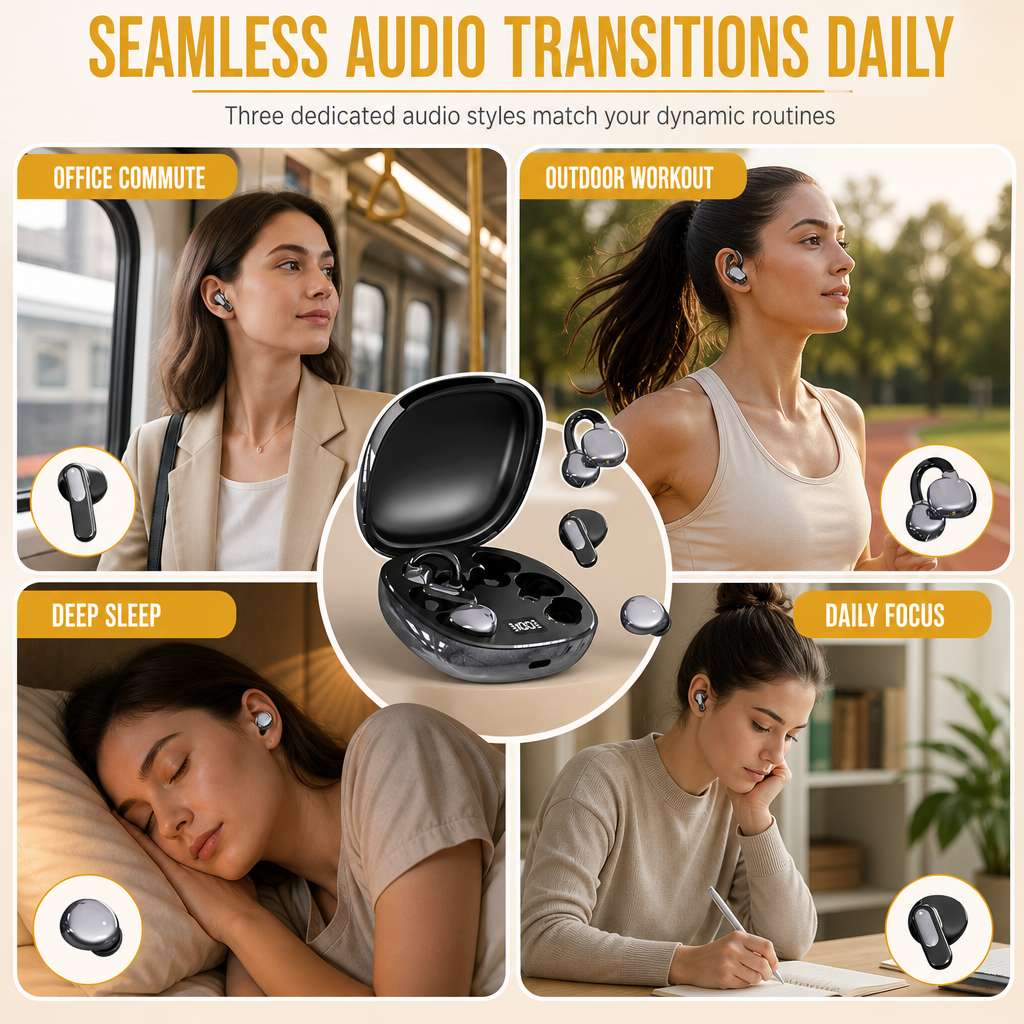 3-in-1 Bluetooth-Oordopjes – productafbeelding