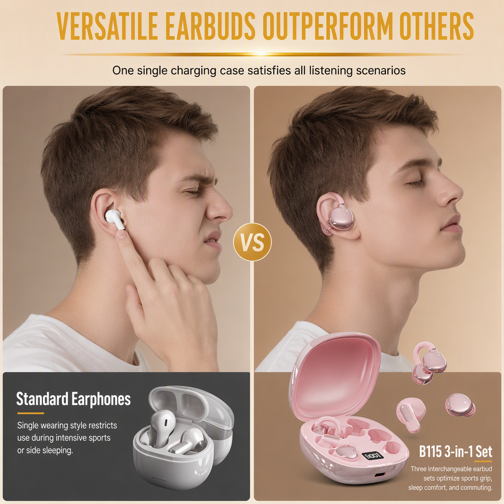3-in-1 Bluetooth-Oordopjes – productafbeelding