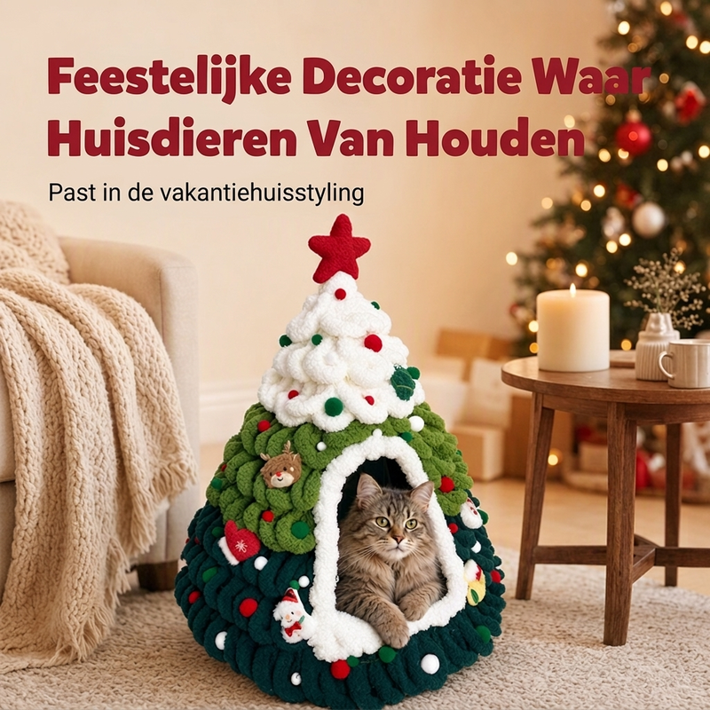 Kerstboom-Kattenmand – productafbeelding