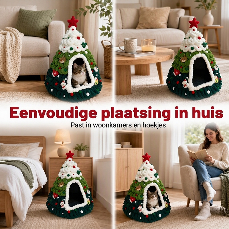 Kerstboom-Kattenmand – productafbeelding