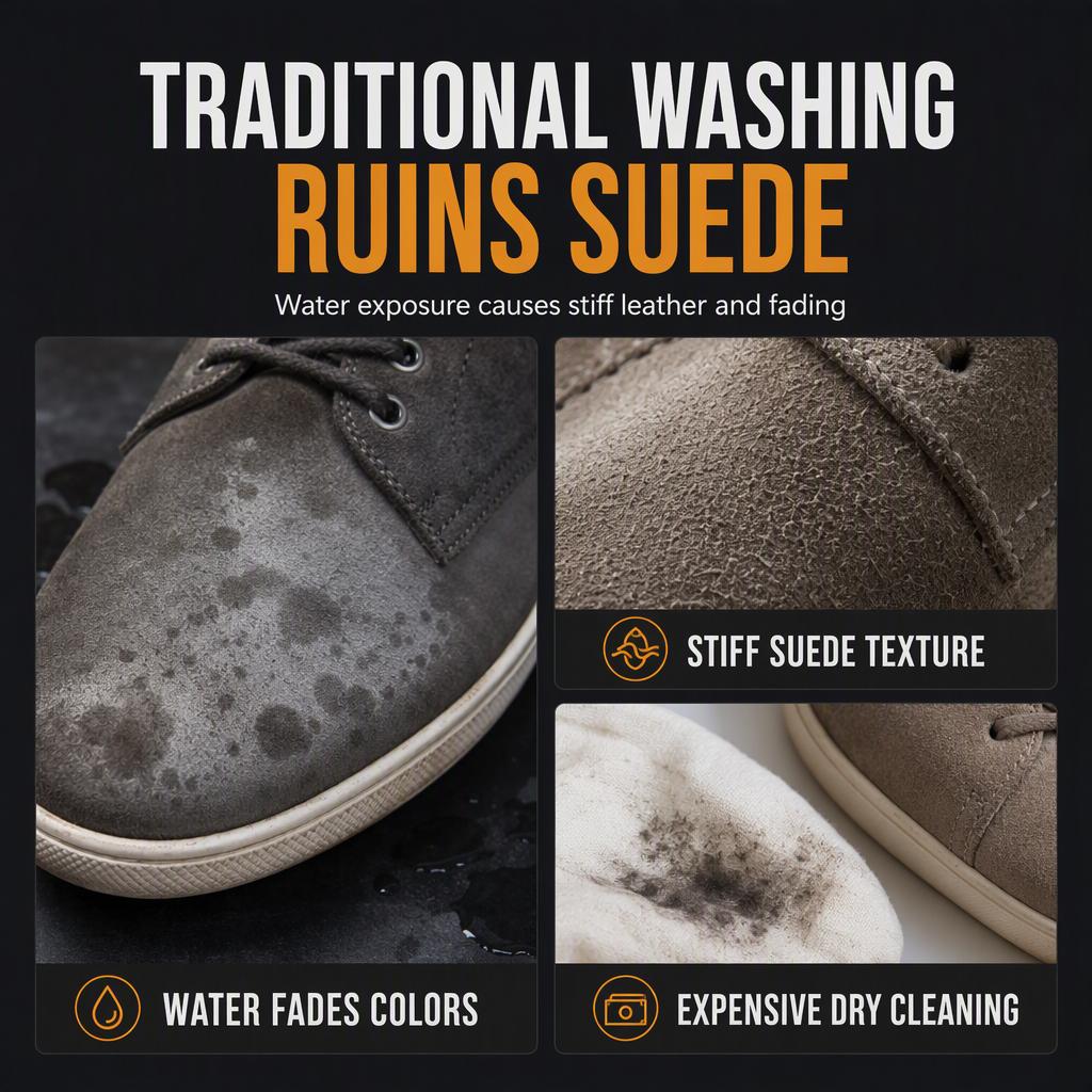 Droogreinigingsschuim voor Suède en Nubuck – productafbeelding