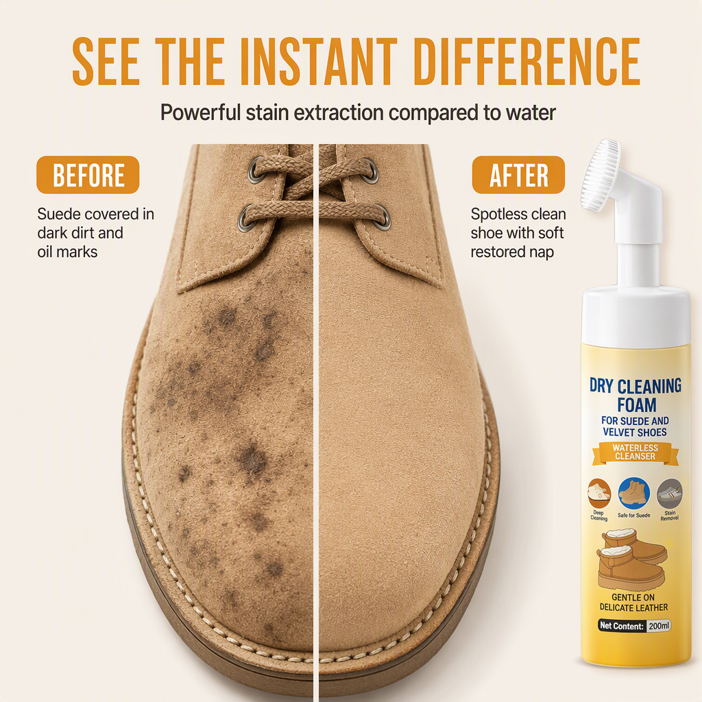 Droogreinigingsschuim voor Suède en Nubuck – productafbeelding