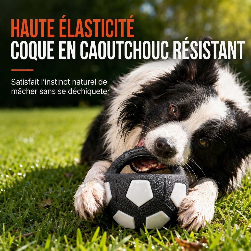 Interactieve Voetbal voor Honden met Treklussen – productafbeelding